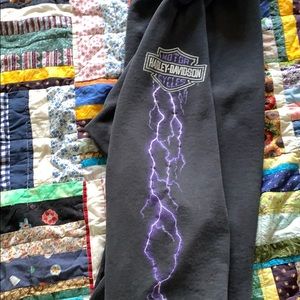 Distressed vintage Harley sweatpants